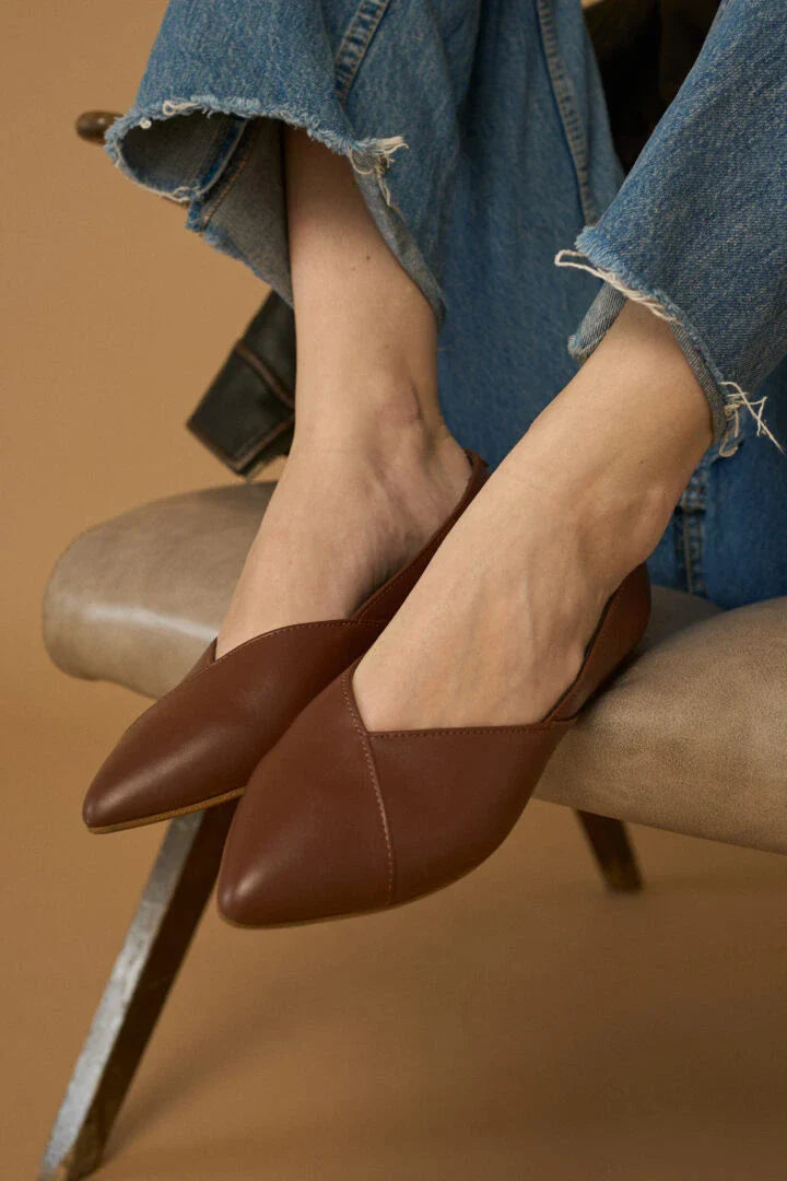 Brown ballet pumps