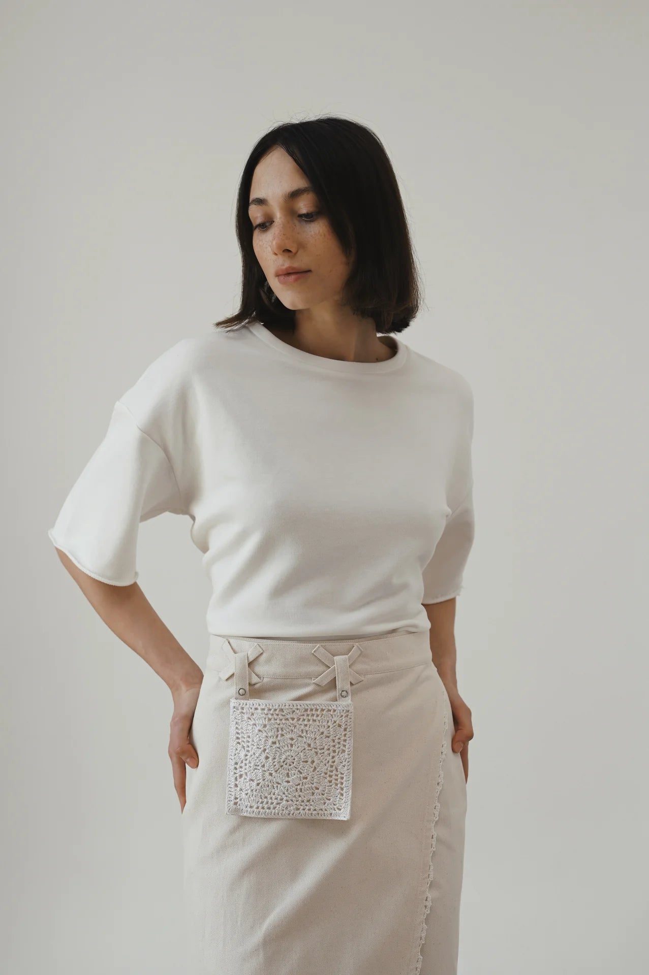 with skirt (white)