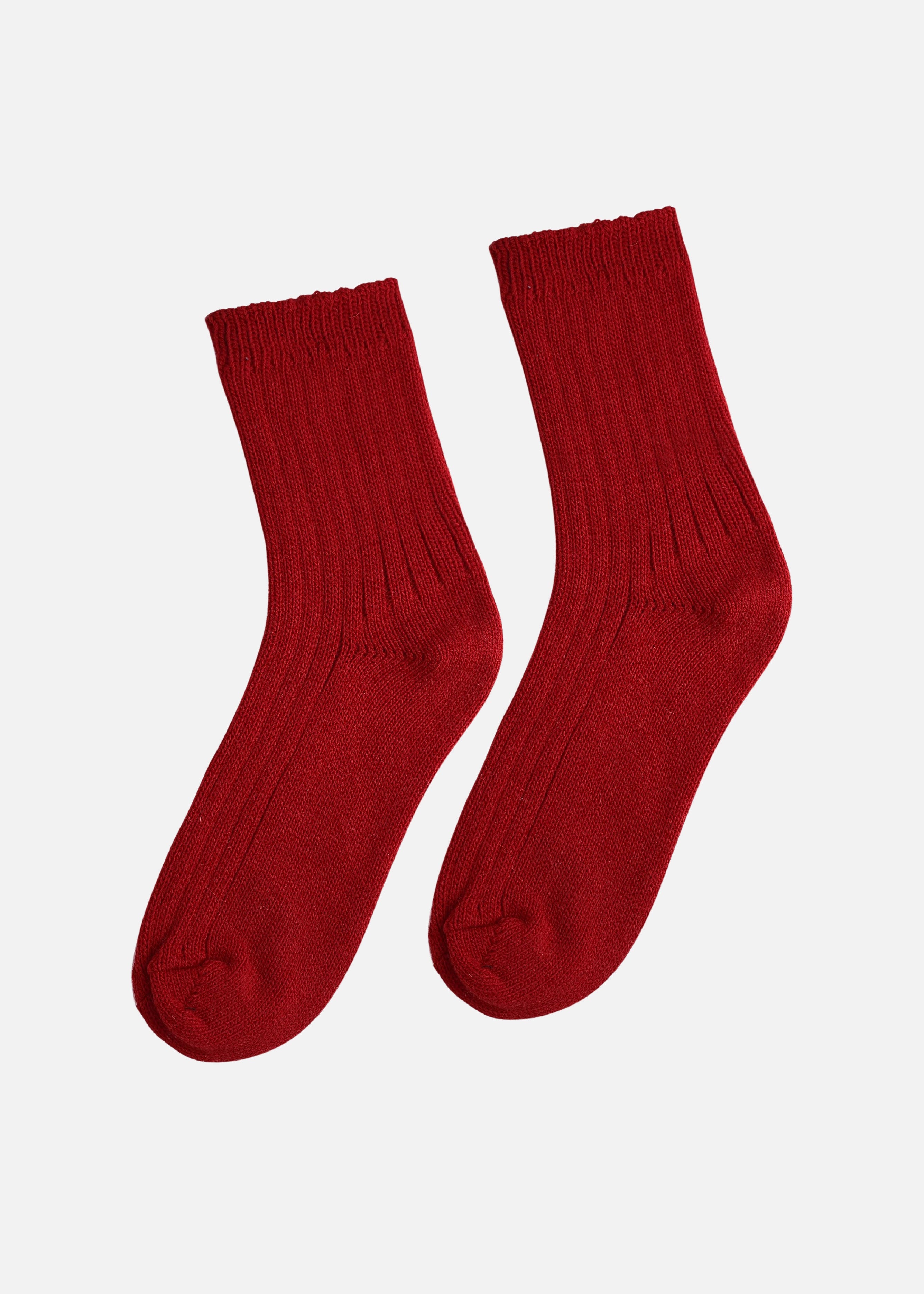 Red Winter Socks