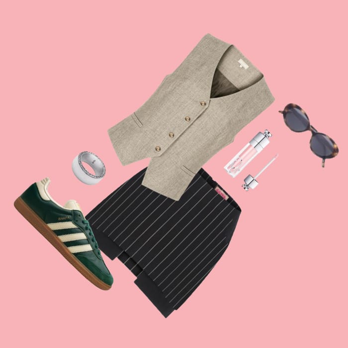 Resized image of clothes on pink background